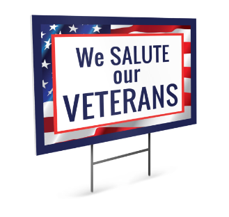 Veteran yard sign