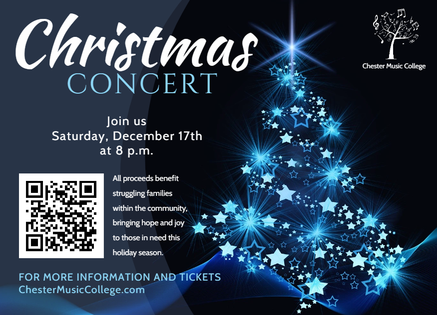 holiday concert example with qr code